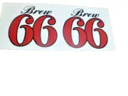 Decal / Sticker For The Vintage Brew 66 Sign or Bottle This Is For 2