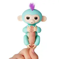 在飛比找樂天市場購物網優惠-兒童玩具手指猴觸摸感應指尖玩具猴子(淺綠色)