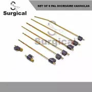 (Set of 8) MicroAire Pal Type Fitting Liposuction Cannulas Resuable