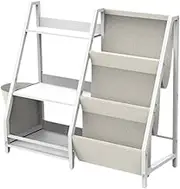 Folpus Children Bookshelf Toy Storage Organizer Sturdy Nursery Bookcase Home Bedroom Office Magazines Organizer Book Storage Shelf
