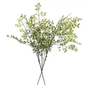 Artificial Plants,2PCS 43.3" Green Nandina Faux Branches for Vase,Artificial