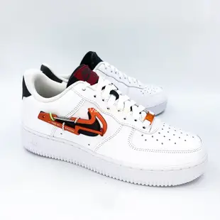 Nike Air Force 1 Low 黑白紅 扣環 登山扣 鴛鴦 AF1 解構 經典 休閒鞋 DH7579-100