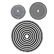 Black and White Tree Skirt Christmas Decorations Halloweens Tree Skirt Base