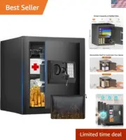 Secure 1.6 Cuft Digital Safe with Combination Lock & Fireproof Safety Features