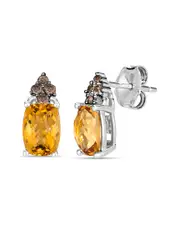 Le Vian 14K 1.74 ct. tw. Diamond & Citrine Earrings