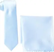 [Rael-Brook] Men's Satin Tie Pocket Square Set
