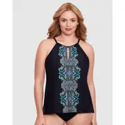 Miraclesuit Swim Precioso Peephole Loose Fit Plus Size Tankini Top