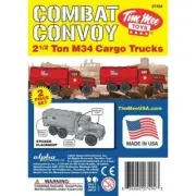 BMC TM-07494 "TimMee Plastic Army Men M34 Trucks x2 (RED)" 1/32 Plastic Toys