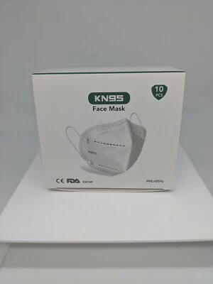10/30/50/100 Pcs White KN95 Protective 5 Layer Face Mask Disposable Respirator