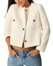 ba & sh Meredith Cropped Boxy Jacket