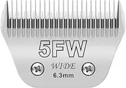 5FW Pet Dog Grooming Detachable Wide Blades,Compatible with Andis,Oster A5,Wahl KM10/Moser 45/Masterclip A5 Clippers,Cut Length 1/4"(6.3mm) for larger animals