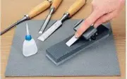 Honing Guide Oil Stone Tool Sharpener Oilstone Hone Knife Blade Sharpening Kit