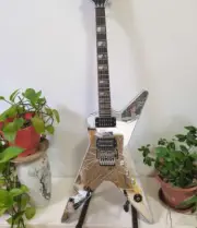 Custom Rare Shaped Guitar Wash Dime Dimebag Darrell Signature Cracked Mirror