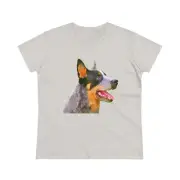 Blue Heeler - Australian Cattle Dog 'Percy' Women's Midweight Cotton Tee -