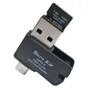 2-in-1 USB 2.0 Micro SD TF Card Reader with OTG with Micro USB for Phone PC