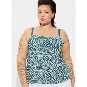 Torrid 4x 4 26 Stretch Mesh Cropped Shirred Cami