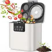 Electric Kitchen Composter, 4L Large Capacity Smart Indoor Compost Bin with Time