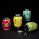 茶葉罐陶瓷琺瑯彩中號高檔密封罐普洱創意家用儲物罐陶瓷茶葉罐