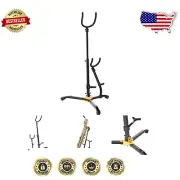 Compact Folding Saxophone Stand for Baritone/Alto/Tenor - No Assembly Needed