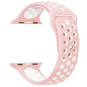 2PCS Watch Band for iWatch Series 7 SE 6 5 4 3 2 1 Apple Watch Two-Tone Silicone Replacement Wrist Strap - 42 44 45mm