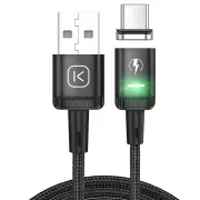 KUULAA 3A USB-A to Type-C Cable QC3.0 QC2.0 Fast Charging Data Transmission Tinned Copper Core Line 1M/2M Long for Huawe