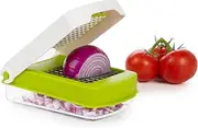 Prepworks Compact Manual Vegetable Chopper with 2 Cup Container and Stainless Steel Blade