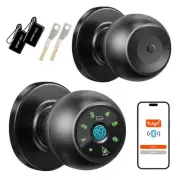 Fingerprint Door Lock, Smart Keyless Entry Door Knob with Keypad and Doorbell...