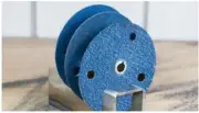 50% Off 10 Ea Wendt 261123 4-1/2"x5/8-11 60 Grit TWINPOWER Fiber Disc w/ Adapter
