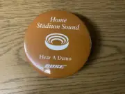 Vintage Bose Home Stadium Sound Hear A Demo Button Pin