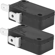 TEHAUX 2Pcs Micro Momentary Switch for Microwave Oven Repair Normally Open Touch Control Switch for Home Appliances Durable Construction