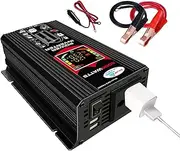 Car Adapter for Plug Outlet | Solar Inverter 12V to 220V 110V with Built-in 2.1A USB Port,6000W Socket Inverters for Vehicles