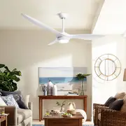 52'' Ceiling Fan With Light Remote DC Motor 3 Blades 1300mm