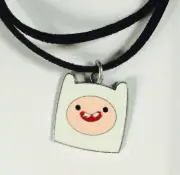 Finn The Human Adventure Time Necklace on Leather Cord