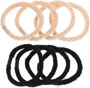 Generic Multipurpose Hair Ties 8pcs Women Hair Bands Ponytail Holders for Fine Hair Seamless Secure