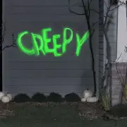 Gemmy Projection Shadow Waves Green Vert (Creepy) Indoor/Outdoor Use