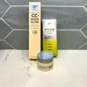 IT Cosmetics CC Nude Glow Serum , confidence Cream, bye bye eye bags 3 pc lot
