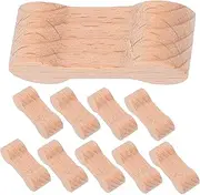 16pcs Wooden Train Track Connectors Buckle Model Adapters for Imaginative Play Compatible with Major Railway Brands for Creating Unique Track Scenes