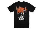 Led Zeppelin - Orange Circle Unisex Medium T-Shirt - Black