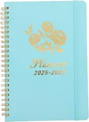 Angoily Academic Year Planner Notebook Weekly Monthly Scheduling Elegant Design for Home Office Compact for Go Mood Tracking Features