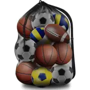 Mesh Basketball, Football, Volleyball, Rugby Ball, Mesh Bag, Ball Storage Bag CR