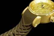 NWT Invicta Men's S1 Yakuza Dragon 24J Automatic Matte Gold IP Brown Strap Watch