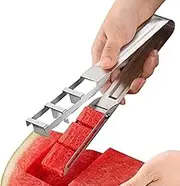Watermelon Windmill Cutter Slicer, Stainless Steel Quickly Safe Watermelon Knife, Watermelon Quickly Cut Tool,Fun Fruit Salad Melons Cutter for Kitchen Gadget