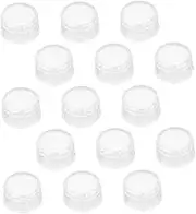 BIUDECO 15Pcs Juice Shaker Lid Replacement Handheld Tumbler Lids for Safe Drink Preparation Compact Portable Design for Home the Go Mixing Reusable Health Conscious