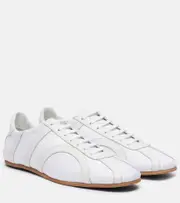 [Toteme] Toteme Leather-trimmed sneakers AU 8 white