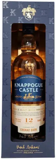 Knappogue Castle 12 Year Old Cognac Cask Single Malt Whiskey 700ml