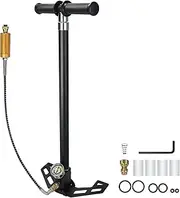 30mpa 4500psi Pcp Hand Pump,Four Stage Hand Pump,High Pressure Hand Pump,Stainless Steel,Suitable for Pcp Air Guns,Paintball Gun,Hpa Gas Tanks,Different Bike Tire Inflation