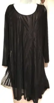 plus sz M / 20 TS TAKING SHAPE Shadow Of The Night Tunic top stretch NWT!