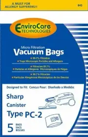EnviroCare Replacement Micro Filtration Vacuum Cleaner Dust Bags Made to fit Sha
