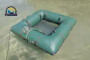 DDT Inflatable floating raft for water searching with metal detector