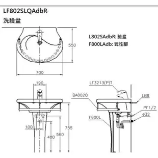 和成牌  HCG 和成 和成衛浴洗臉盆 LF802 奈米抗汙面盆 比 LF367S 好 最後清倉價 CP質高 代客安裝